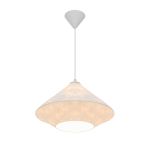 D'Lite Hanglamp Groede Papier Wit | Geschikt Voor 1x E27