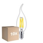 Voordeelpak 10x Philips MASTER LED E14 Gebogen-tip Kaars Filament Helder 3.4W 470lm - 922-927 Dim To Warm | Beste Kleurweergave - Dimbaar - Vervangt 40W