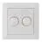 EcoDim Dimmerknop DUO GIRA/JUNG/Merten incl. Roteerbare Afdekplaat