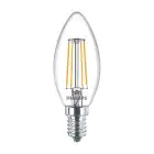 Philips Corepro LED Kaars E14 Filament Helder 4.3W 470lm - 827 Zeer Warm Wit | Vervangt 40W